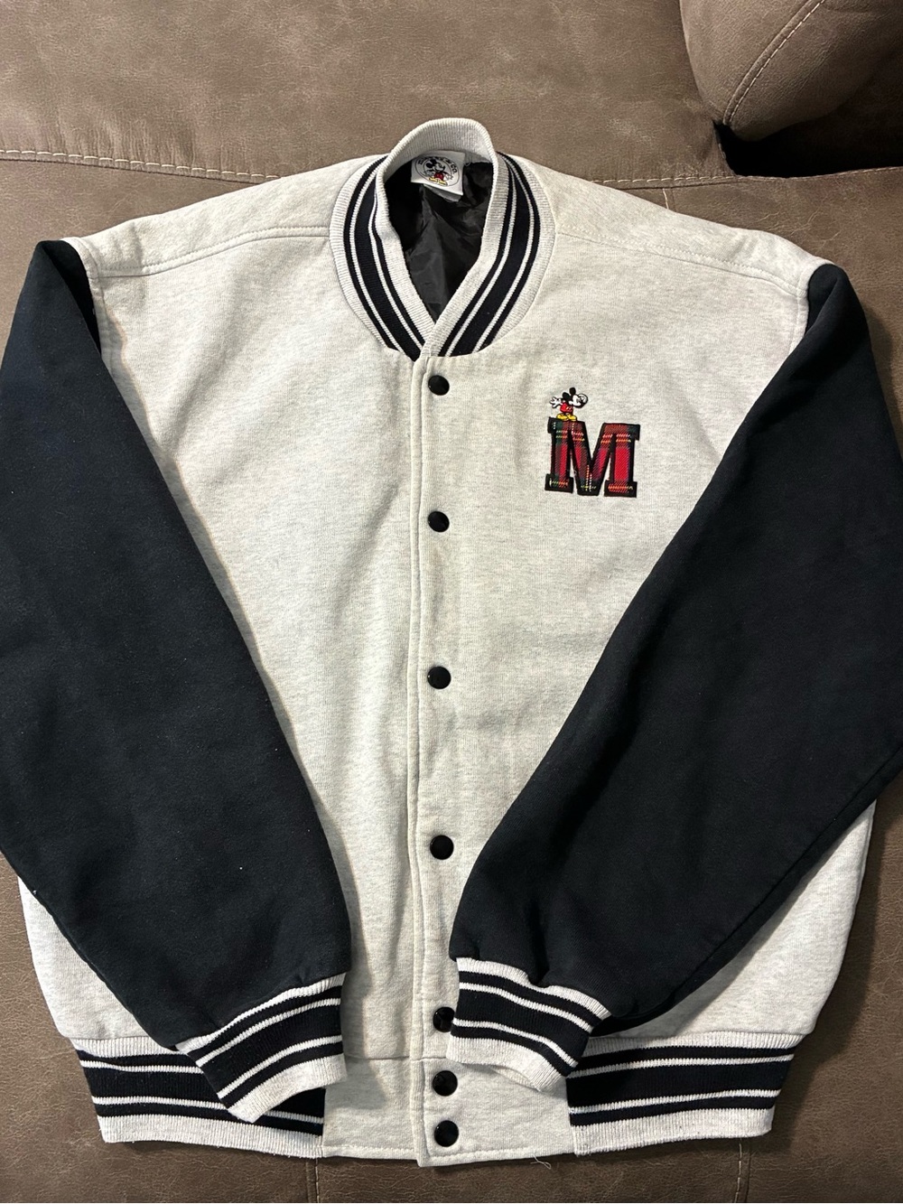 Vintage 90s Disney Mickey & Co. Mickey Mouse Varsity Jacket L